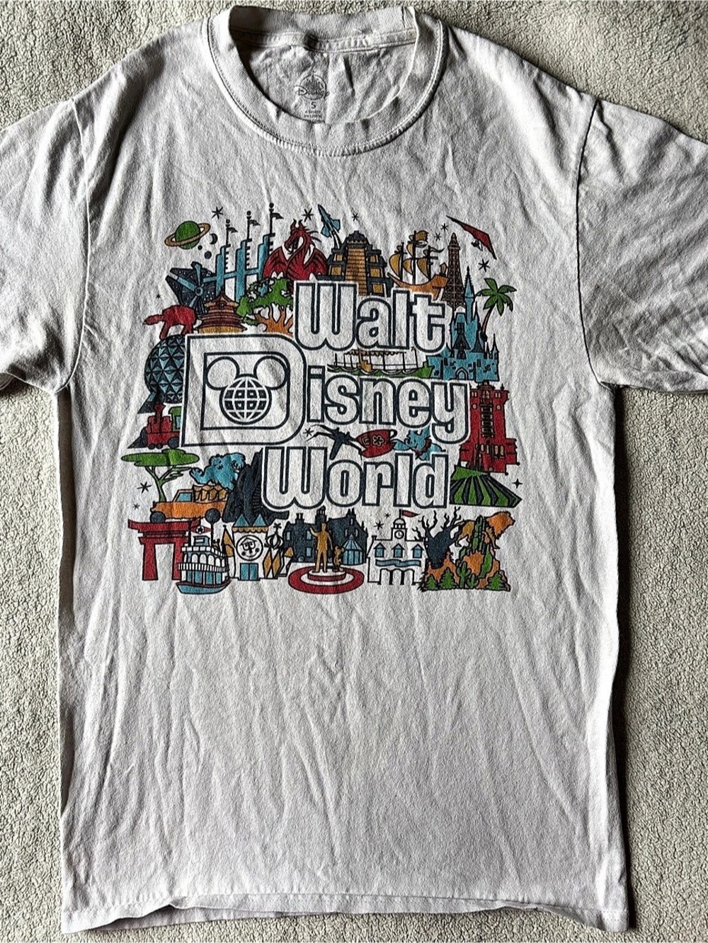 Disney Walt Disney World Attractions Opening Dates T-Shirt Walt World, Size Smal
